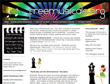 Tablet Screenshot of freemusicals.org